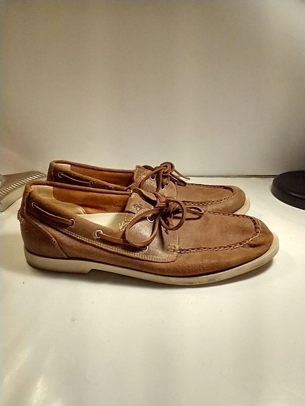 Cole Haan Yacht Club Collection Brown Leather Boat Shoes Men's sz 11.5M.